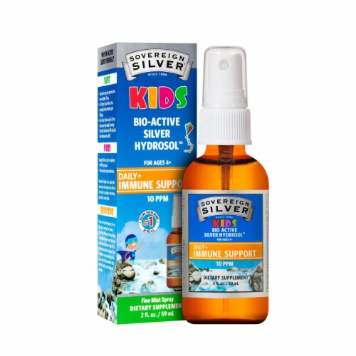 Natural Immunogenics Sovereign Silver for Kids Mist Perspective: front