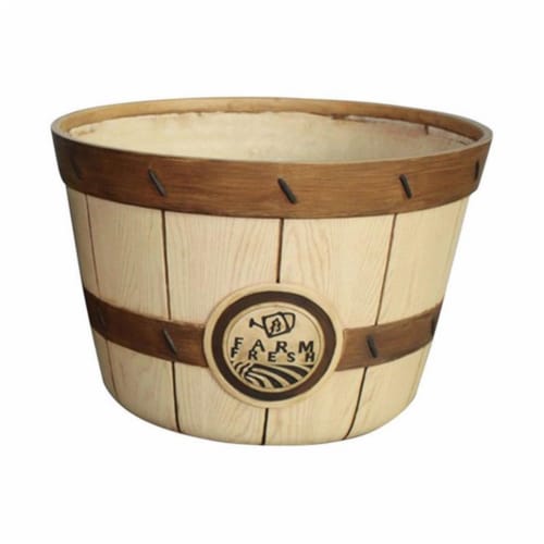 Southern Patio HDR-035435 16 in. Resin Brushel Planter Perspective: front