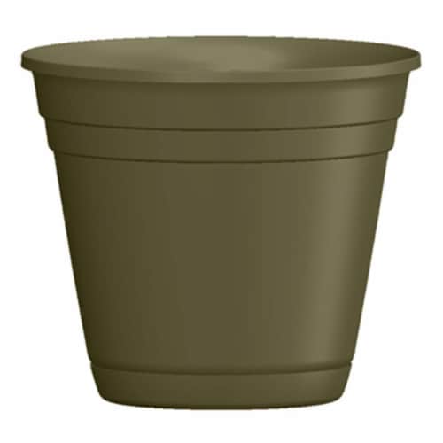 ATT Southern 256819 10 in. Riverl Planter, Olive Green Perspective: front