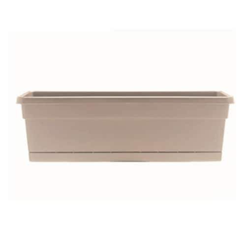 ATT Southern 257347 30 in. Riverl Planter, Taupe Perspective: front