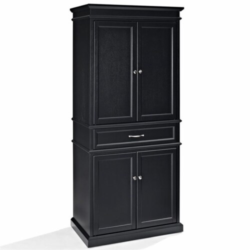 Wood Pantry in Black-Bowery Hill Perspective: front