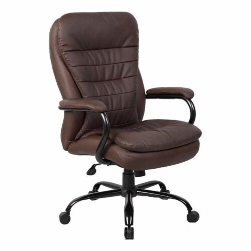 Bowery Hill 20.5 Faux Leather Adjustment Office Chair in Bomber