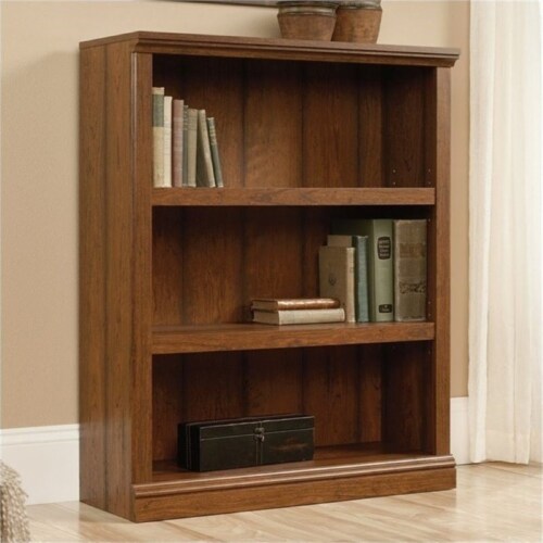 Bowery Hill 3 Shelf Bookcase in Washington Cherry Perspective: front