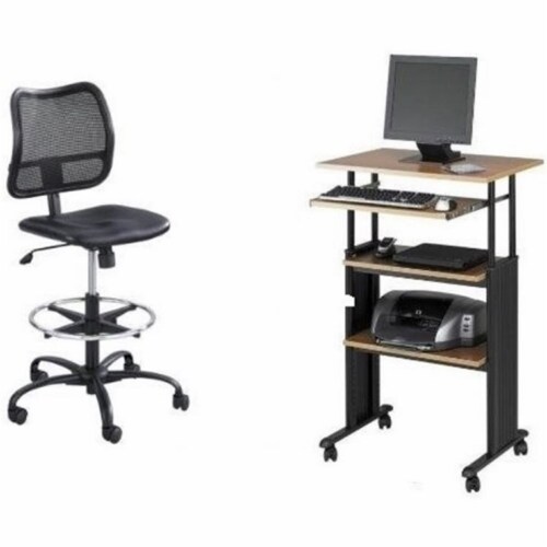 Extendable clearance computer desk