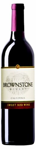 Brownstone Winery Sweet Red Wine Perspective: front