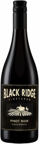 Black Ridge Vineyards Pinot Noir Red Wine Perspective: front