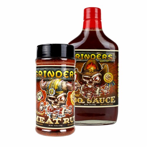 Grinders Meat BBQ Rub & Original Flavor Sauce Award Winning Recipe