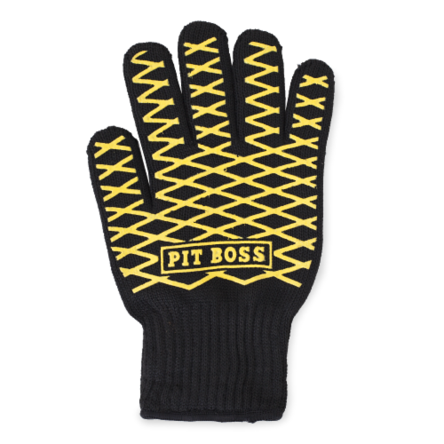 Pit Boss Silicone Palm and Fingers Heat and Flame Resistant Grill Glove Perspective: front