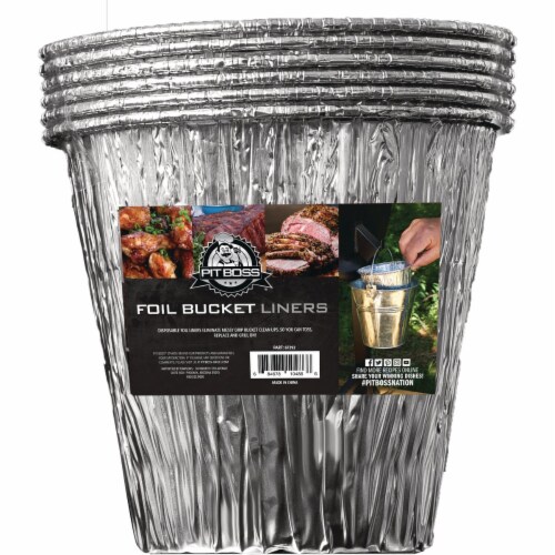 Pit Boss® Grease Bucket Foil Liners Perspective: front