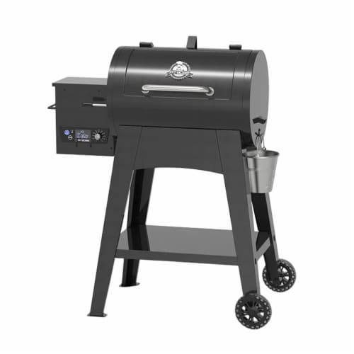 Pit Boss FB Series 440 Wood Pellet Grill 8 in 1 Cooking Matte Black PB440FB1 Perspective: front