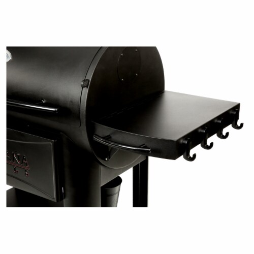 New Louisiana Grills Founders Premier Side Shelf Black Perspective: front