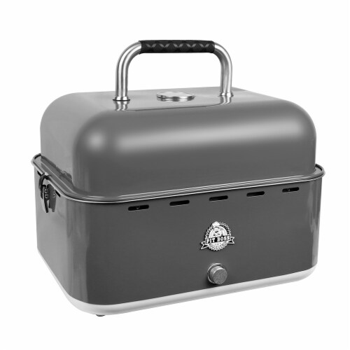 Pit Boss Portable Charcoal Lightweight Grill W/ Internal Fan & Cover Bag Gray, 1 Each Smith’s