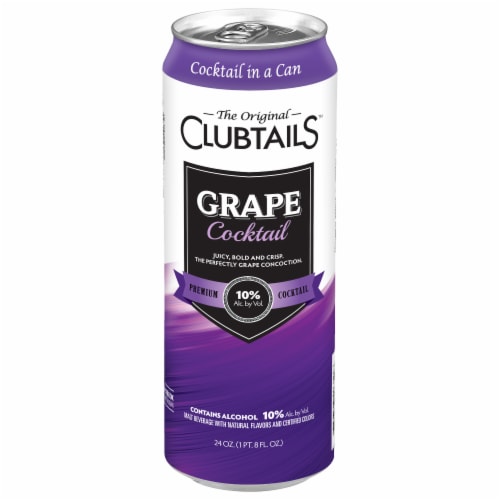 Clubtails™ Grape Cocktail Can Perspective: front