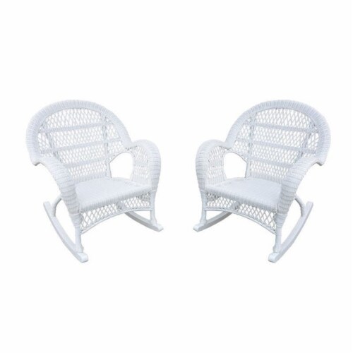 Jeco wicker top rocking chair
