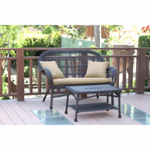 Jeco wicker loveseat sales