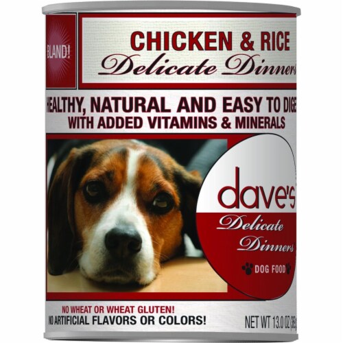 Daves Pet Food 33011142 Dog Naturally Healthy Chicken Rice 13 oz Pack of 12 12 Harris Teeter