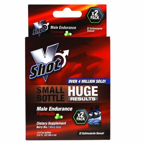United 1 Laboratories VShot Male Endurance Dietary Supplement Perspective: front