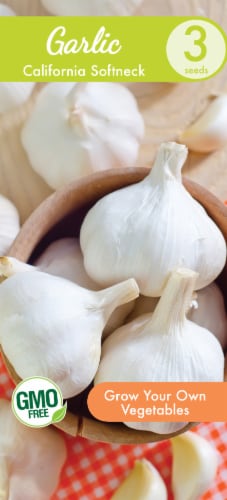 Garden State Bulb Garlic Seeds California Softneck Seeds Perspective: front