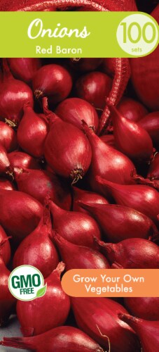 Garden State Bulb Onion Sets Red Baron Seeds Perspective: front