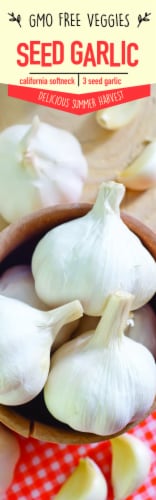 Garden State Bulb California Softneck Garlic Seeds Perspective: front