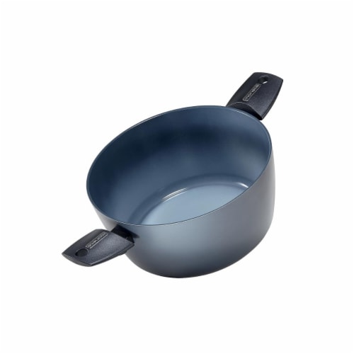 Range Kleen 8.5 in. 2.75 qt Azul Gres Dutch Oven Perspective: front