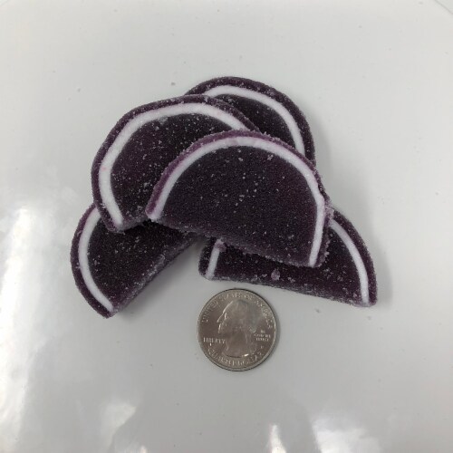 Cavalier Candies Fruit Slices Grape flavor jelly candy 1 pound Perspective: front
