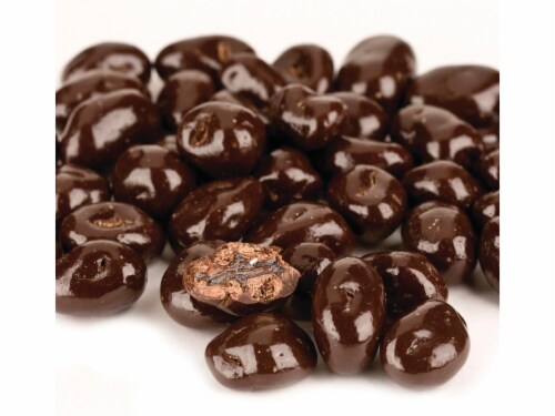 Dark Chocolate Covered Raisins 5 pounds dark chocolate raisins Perspective: front