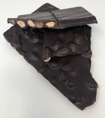 Gourmet Sugar Free Almond Bark Dark Chocolate Candy 1 pound Perspective: front