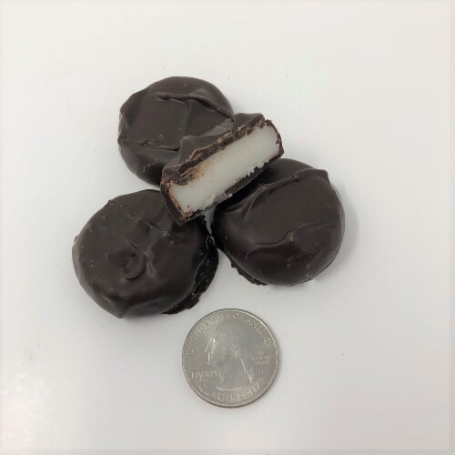 Gourmet Thin Mint Peppermint Patty Dark Chocolate Candy 1 pound Perspective: front