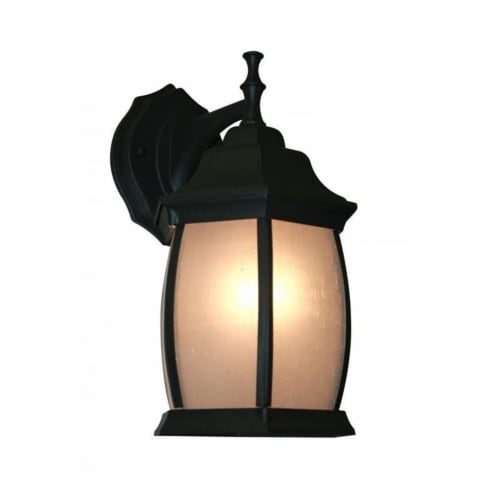 Z-Lite Waterdown 1 Light Outdoor Wall Light in Black Perspective: front