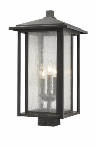 3 Light Outdoor Post Mount Fixture - 554PHXLS-ORB Perspective: front