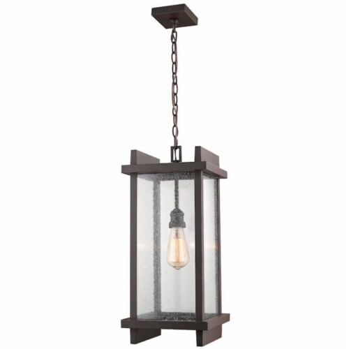Fallow 1 Light Outdoor Chain Mount Ceiling Fixture Perspective: front