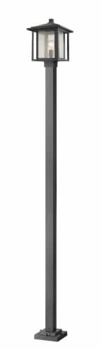 1 Light Outdoor Post Mounted Fixture - 554PHBS-536P-BK Perspective: front