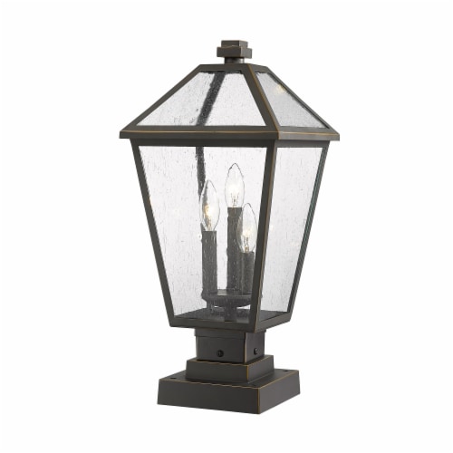 Z-Lite 3 Light Outdoor Pier Mounted Fixture Perspective: front