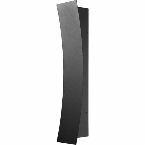 Z-Lite Landrum 2 Light 28  Glass Aluminum Outdoor LED Wall Sconce in Black Perspective: front