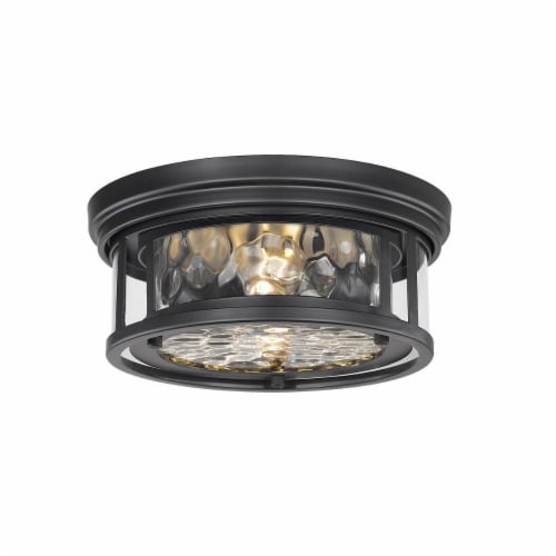 Z-Lite 493F2-MB 5 x 12 x 12 in. 60 watt Clarion Inner Clear Water & Outer Clear E26 Medium 2 Perspective: front