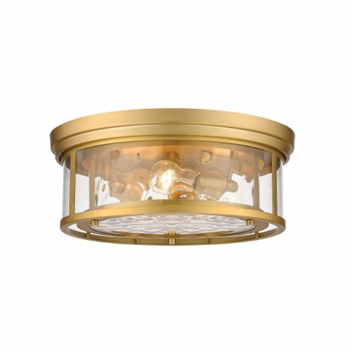Z-Lite 493F3-OBR 6.25 x 16 x 16 in. 60 watt Clarion Inner Clear Water & Outer Clear E26 Mediu Perspective: front
