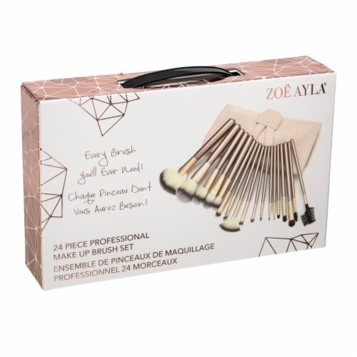 Zoe Ayla Professional Make Up Brush Set Perspective: front