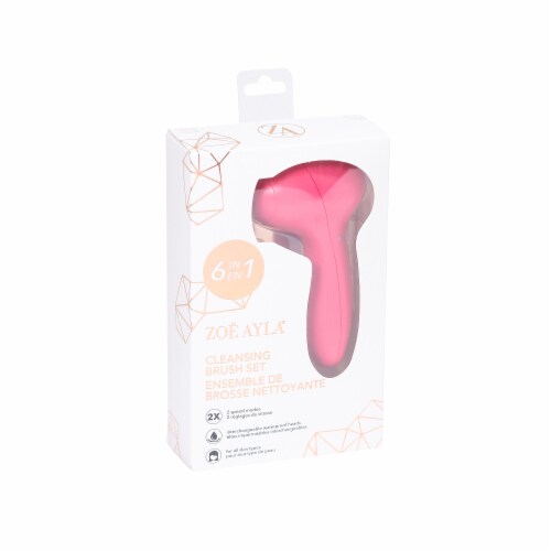Zoe Ayla Electric Facial Cleansing Brush Set Perspective: front