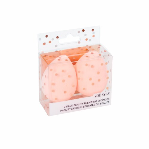 Zoe Ayla Beauty Blending Sponges - Peach Perspective: front