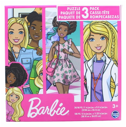 Barbie Jigsaw Puzzle 3 Pack  24, 48, & 100 Pieces, 1 Each - Kroger