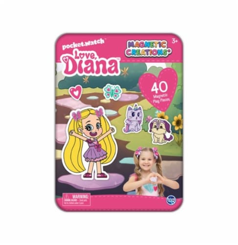 TCG Toys Love Diana Magnetic Creations® Dress Up Play Set Perspective: front