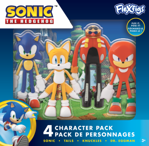 FleXFigs™ Sonic the Hedgehog™ Character 4-Pack Perspective: front