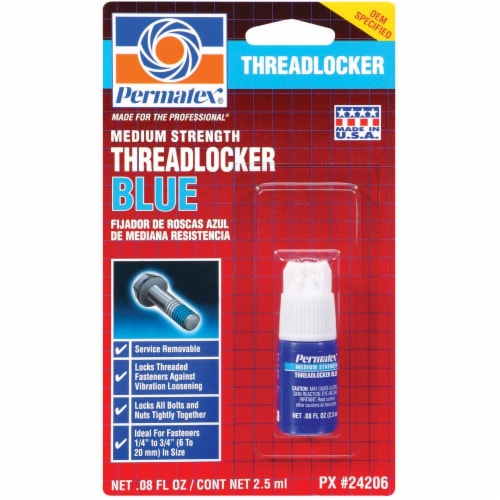 Permatex® Medium Strength Threadlocker - Blue Perspective: front