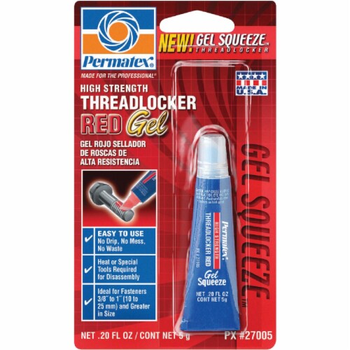 Permatex® High Strength Threadlocker Red Gel Squeeze, 0.18 oz Ralphs