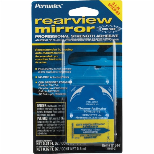 Permatex® Rearview Mirror Professional Strength Adhesive Carded Pack Perspective: front