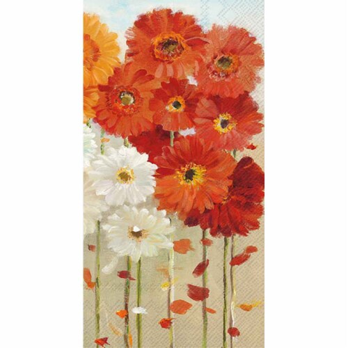 Boston International Guest Napkin - Daisies Fall Perspective: front