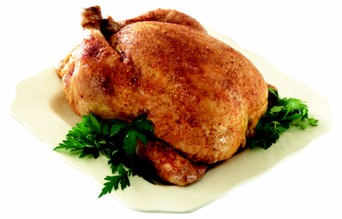 Red Bird Farms Hot Whole Herb Rotisserie Chicken (NOT AVAILABLE BEFORE 11:00 am DAILY) Perspective: front