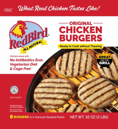 Red Bird Farms Original Chicken Burgers 2 Lb Kroger