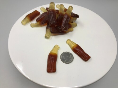 Gummi Cola Bottles bulk gummy candy 1 pound gummi soda bottles Perspective: front